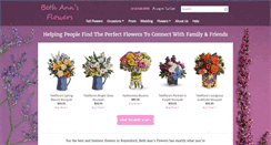 Desktop Screenshot of bethannsflowers.net