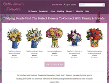 Tablet Screenshot of bethannsflowers.net